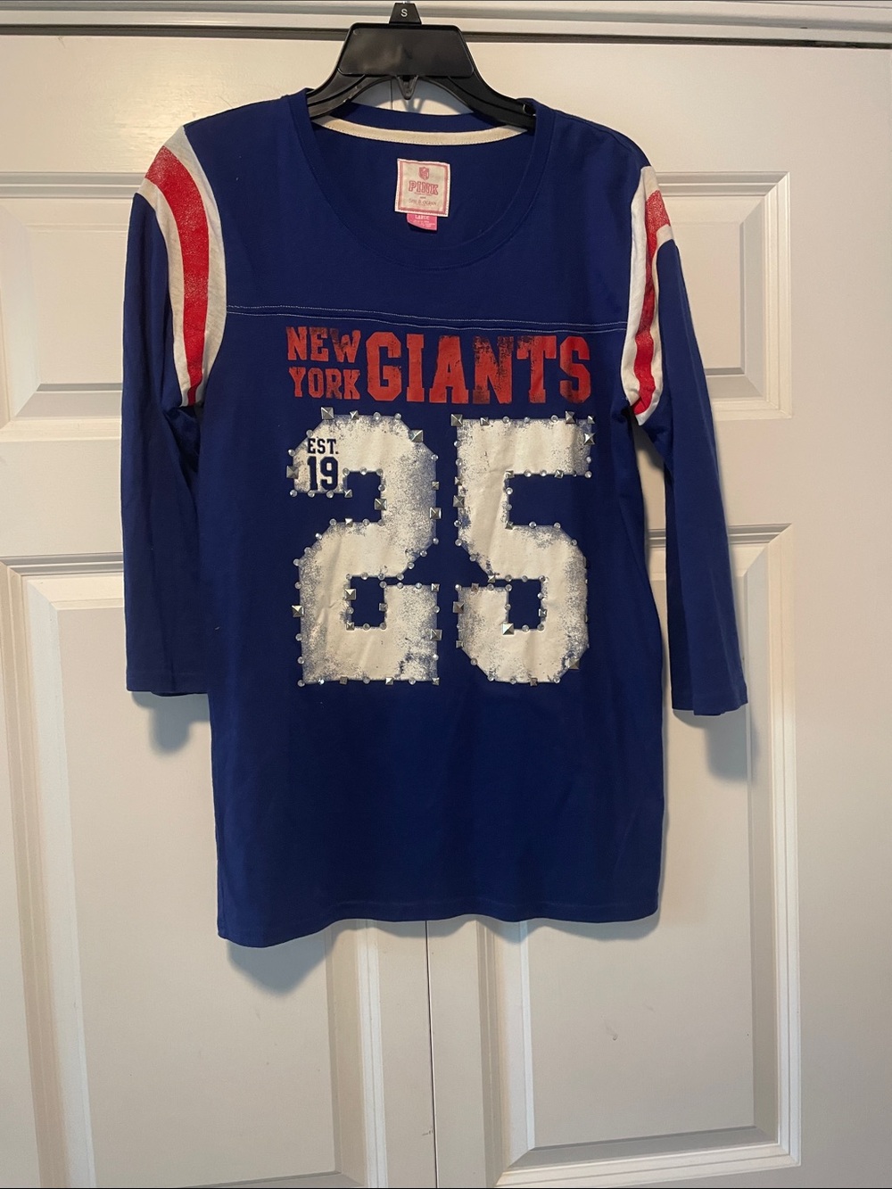 PINK Victoria's Secret Royal Blue New York Giants 25  Tee